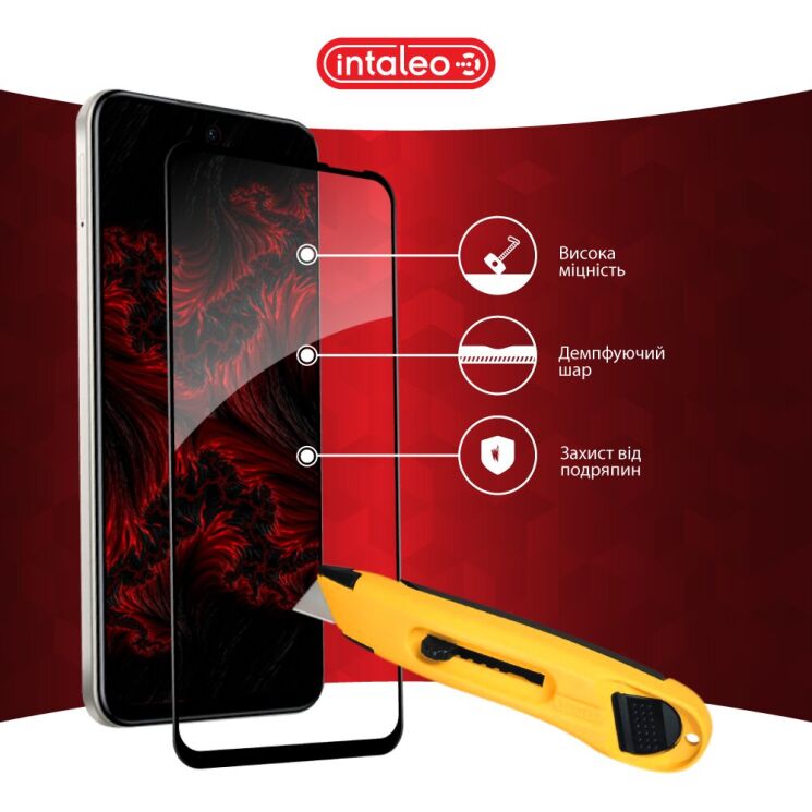 Защитное стекло Intaleo Full Glue для Infinix Hot 50i / Smart 9 (X6532) - Black: фото 6 из 9