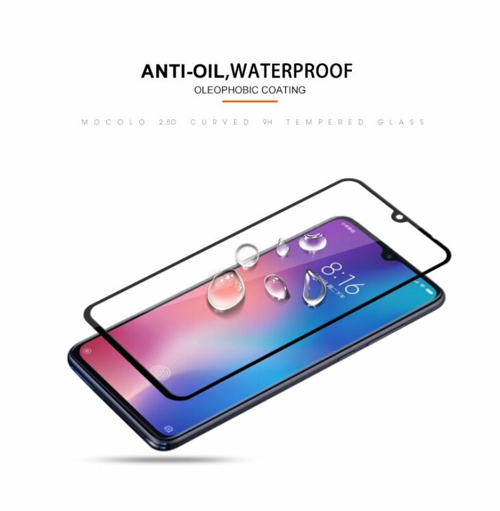 Защитное стекло MOCOLO Full Glue Cover для Xiaomi Mi 9 / Mi 9 Explore - Black: фото 12 из 13