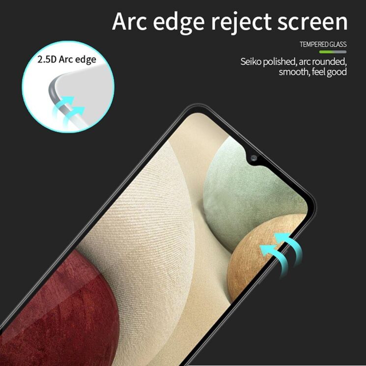 Защитное стекло MOFI Full Glue Protect для Samsung Galaxy A12 (A125) / A12 Nacho (A127) - Black: фото 6 из 13
