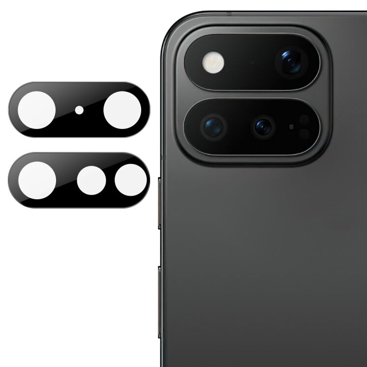 Защитное стекло на камеру IMAK Black Glass Lens для Google Pixel 11 Pro Fold - Black: фото 1 из 8