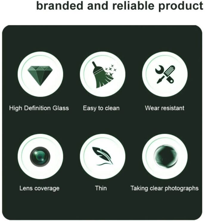 Защитное стекло на камеру IMAK Black Glass Lens для Nothing Phone (3a) Pro - Black: фото 6 из 9
