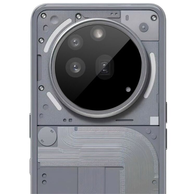 Защитное стекло на камеру IMAK Black Glass Lens для Nothing Phone (3a) Pro - Black: фото 2 из 9