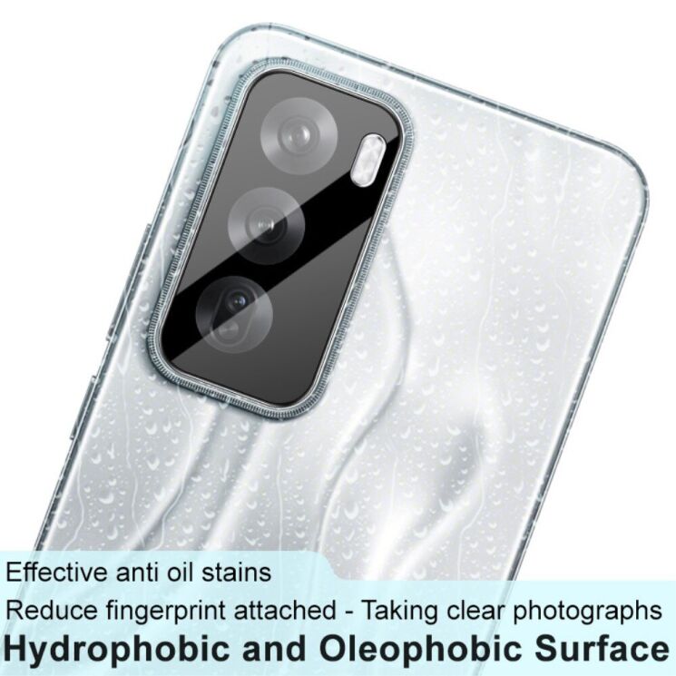 Защитное стекло на камеру IMAK Black Glass Lens для OPPO Reno 12 - Black: фото 5 из 11