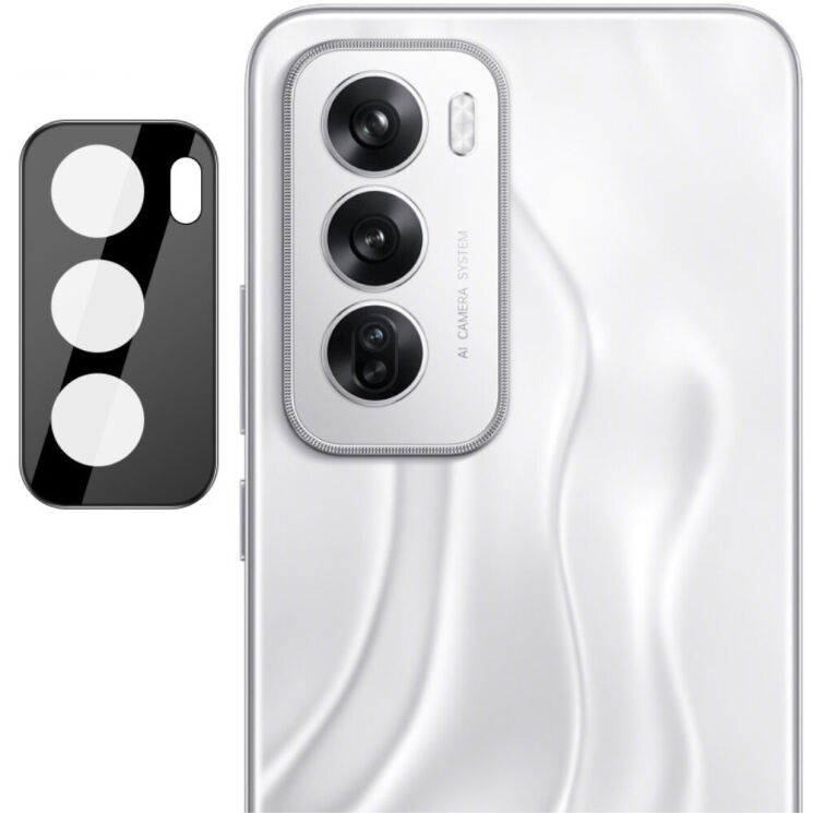 Защитное стекло на камеру IMAK Black Glass Lens для OPPO Reno 12 - Black: фото 1 из 11
