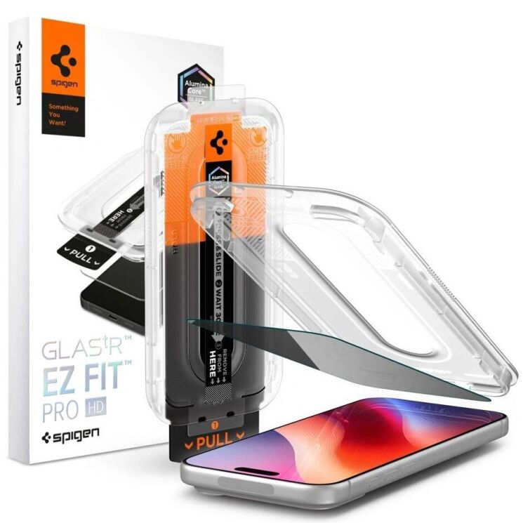Захисне скло Spigen Glas.tR EZ Fit Pro Privacy для iPhone 18 Pro (AGL12028) (440135) Захисне скло Spigen Glas.tR EZ Fit Pro Privacy для iPhone 18 Pro (AGL12028): фото 1 з 12