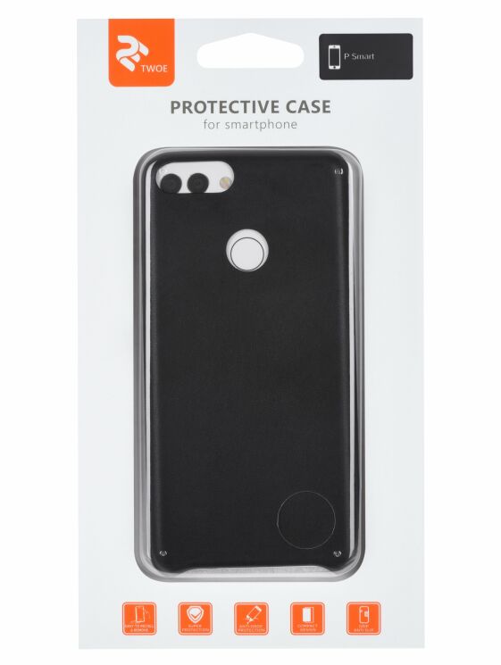 Защитный чехол 2E Leather Case для Huawei P Smart - Black: фото 3 из 3