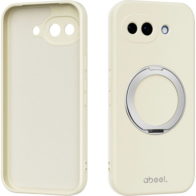 Защитный чехол ABEEL Lyra Skin Kickstand with MagSafe для Google Pixel 10a - Beige: фото 1 из 6