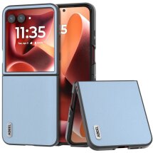 Защитный чехол ABEEL Texture Case для Motorola Razr 60 Ultra - Blue: фото 1 из 6
