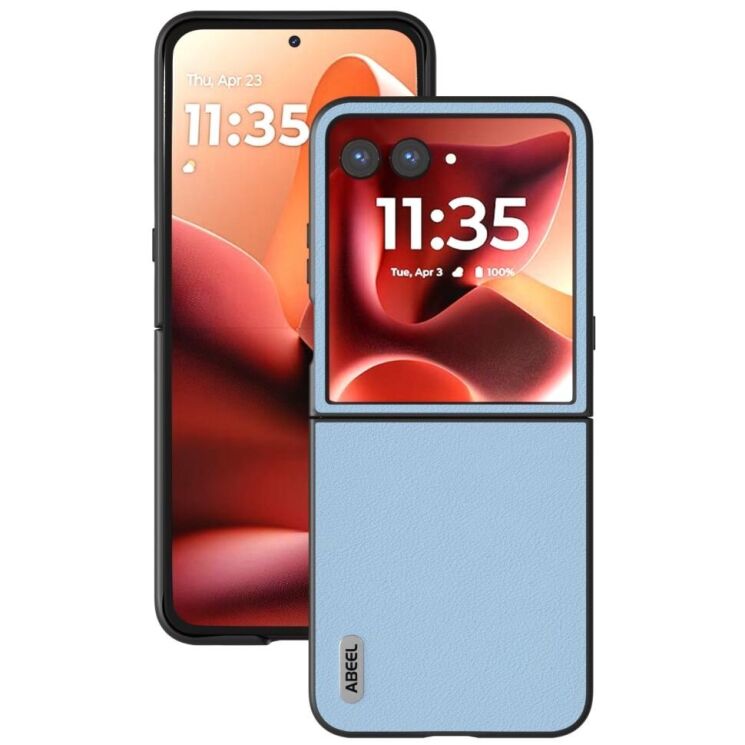 Защитный чехол ABEEL Texture Case для Motorola Razr 60 Ultra - Blue: фото 2 из 6