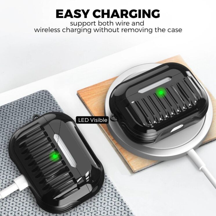 Захисний чохол AHASTYLE Luggage TPU Case для Apple AirPods Pro - Blue: фото 4 з 7