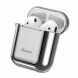 Защитный чехол BASEUS Shining Hook Case для Apple AirPods 1 / 2 - Silver (247310S). Фото 3 из 25