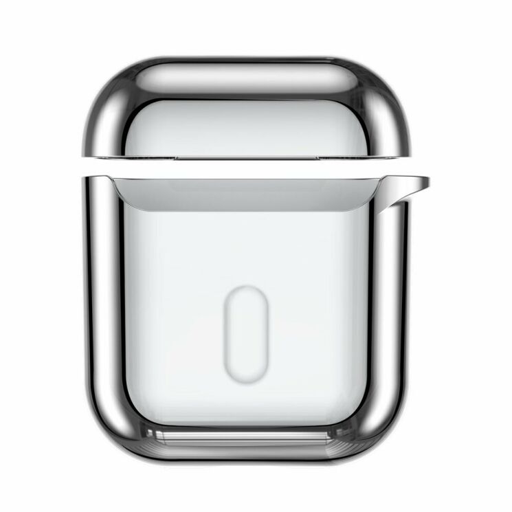Защитный чехол BASEUS Shining Hook Case для Apple AirPods 1 / 2 - Silver: фото 2 из 25