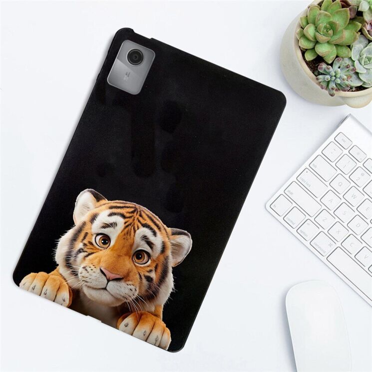 Защитный чехол Deexe Animal Series для Lenovo Idea Tab (TB336) - Little Tiger: фото 3 из 3