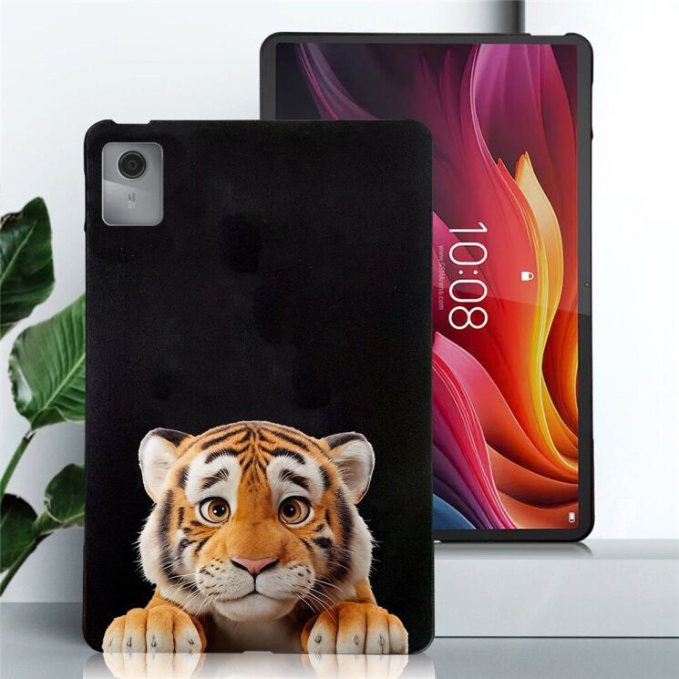 Защитный чехол Deexe Animal Series для Lenovo Idea Tab (TB336) - Little Tiger: фото 2 из 3