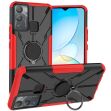 Защитный чехол Deexe Armor Bear для Infinix Hot 12i (X665) - Red (305007R)