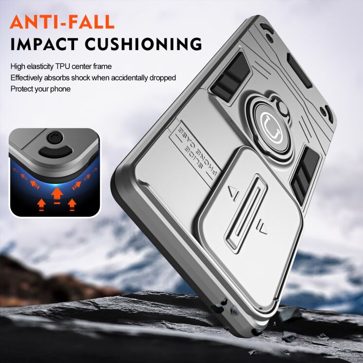 Захисний чохол Deexe Armor MagShield для Infinix Hot 60і - Blue: фото 4 з 7