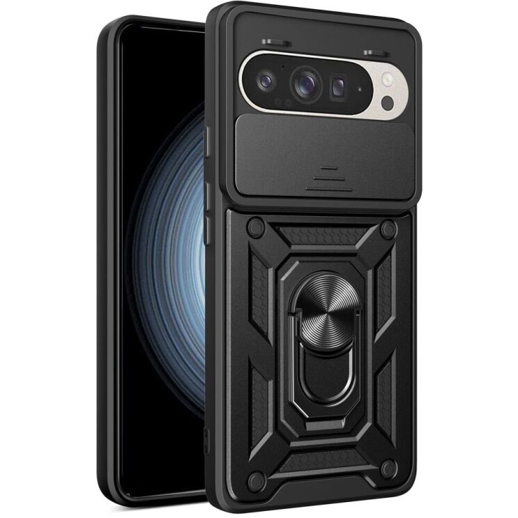 Защитный чехол Deexe Armor Shield для Google Pixel 9 / 9 Pro - Black: фото 1 из 9
