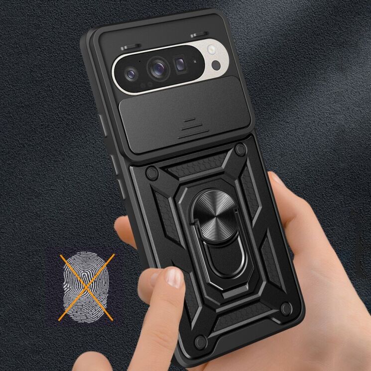 Защитный чехол Deexe Armor Shield для Google Pixel 9 / 9 Pro - Black: фото 8 из 9