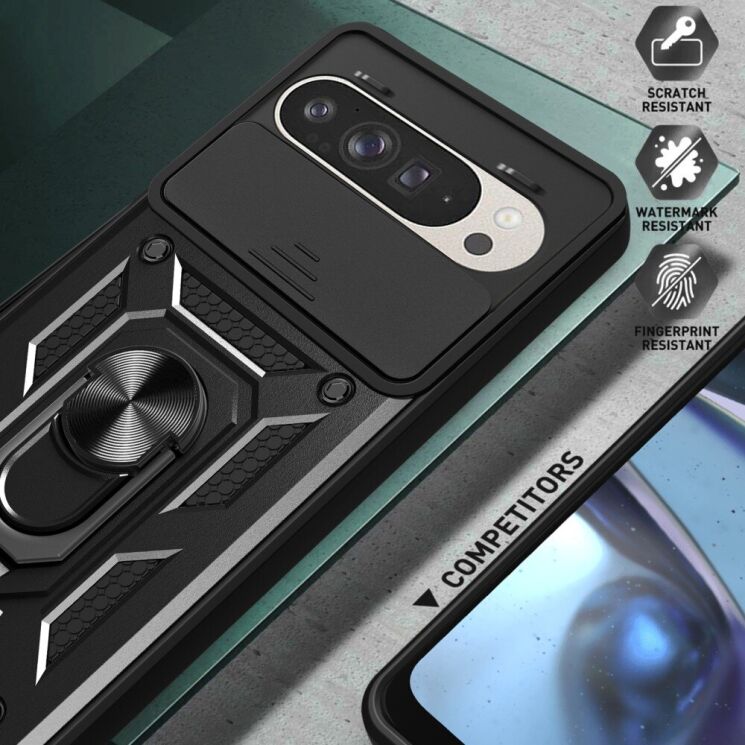 Защитный чехол Deexe Armor Shield для Google Pixel 9 / 9 Pro - Black: фото 7 из 9