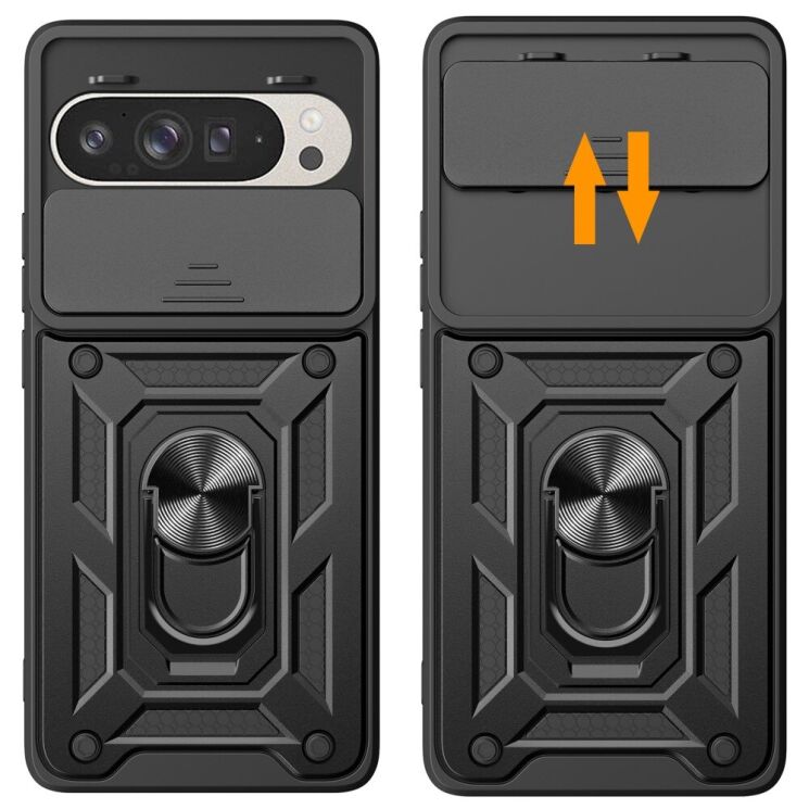 Защитный чехол Deexe Armor Shield для Google Pixel 9 / 9 Pro - Black: фото 2 из 9