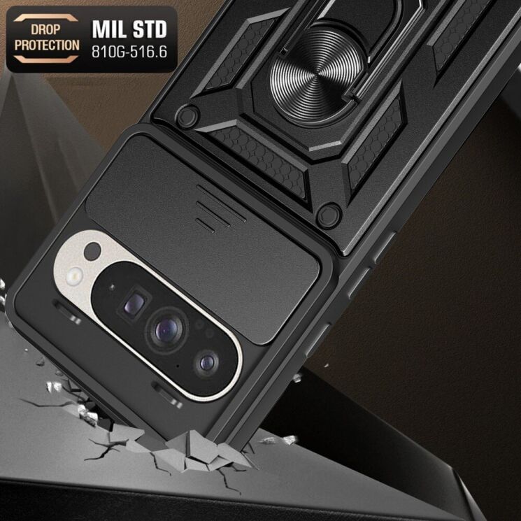 Защитный чехол Deexe Armor Shield для Google Pixel 9 / 9 Pro - Black: фото 9 из 9