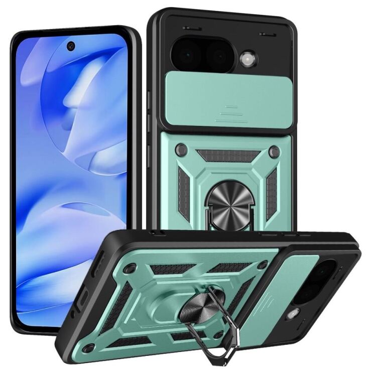 Защитный чехол Deexe Armor Shield для Google Pixel 9a - Green: фото 1 из 8