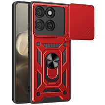 Захисний чохол Deexe Armor Shield для Motorola Edge 60 Pro - Red: фото 1 з 10