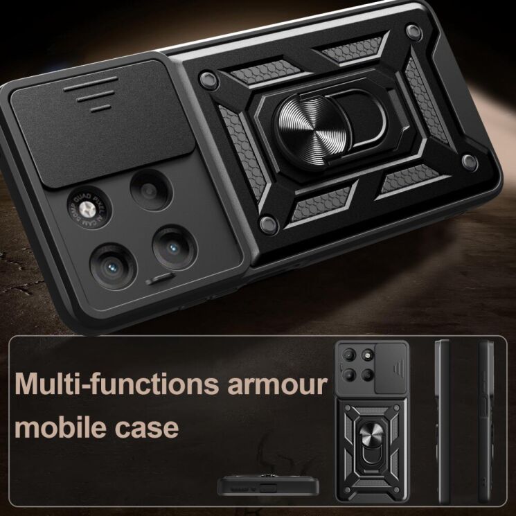 Защитный чехол Deexe Armor Shield для Motorola Moto G15 - Black: фото 9 из 9