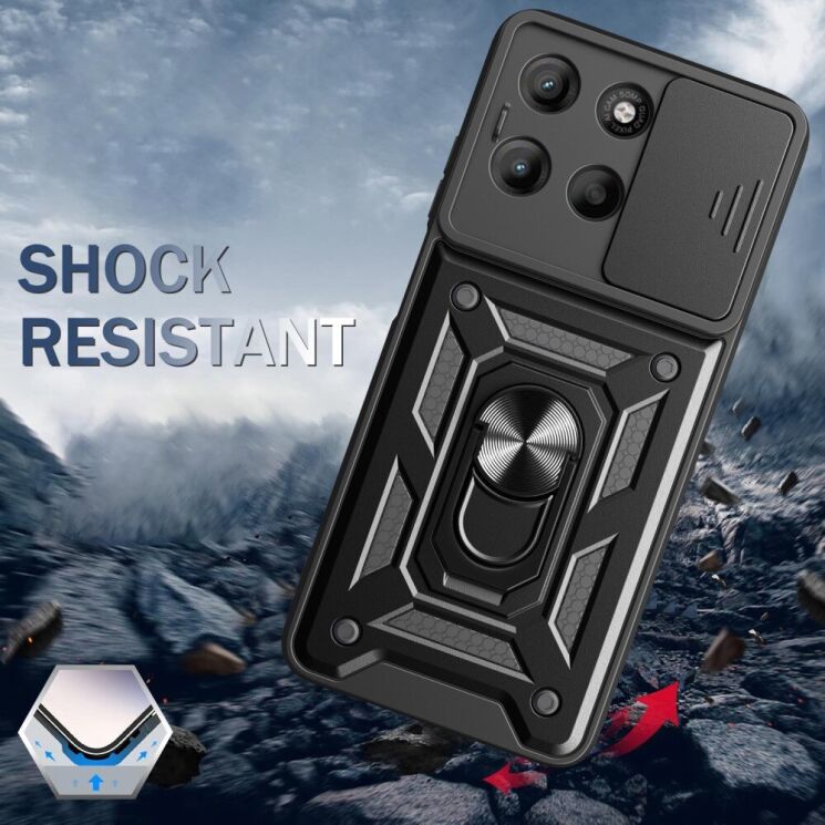 Защитный чехол Deexe Armor Shield для Motorola Moto G15 - Black: фото 7 из 9