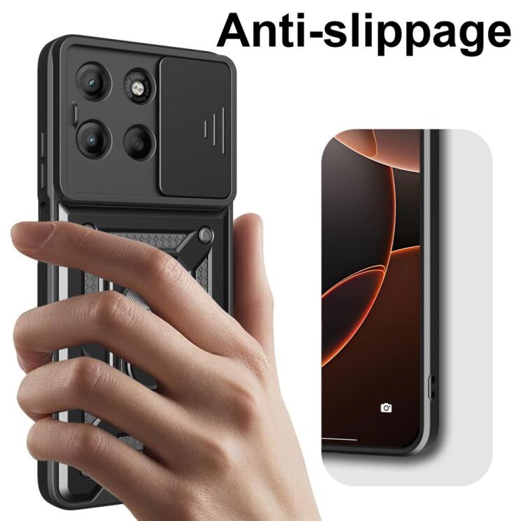 Защитный чехол Deexe Armor Shield для Motorola Moto G15 - Black: фото 4 из 9