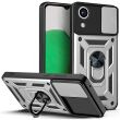 Чехол с защитой камеры Deexe Armor Shield для Samsung Galaxy A03 Core (A032) - Silver (293536S)