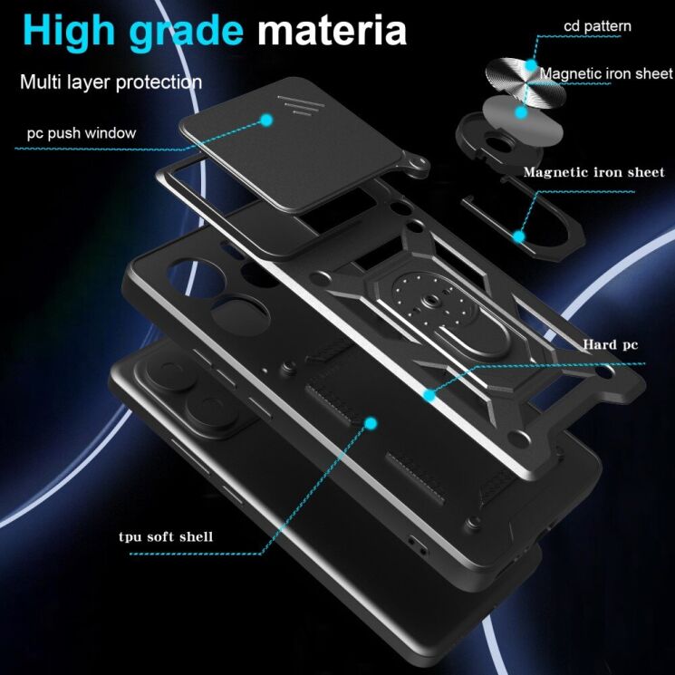 Защитный чехол Deexe Armor Shield для Xiaomi 15 - Black: фото 7 из 10