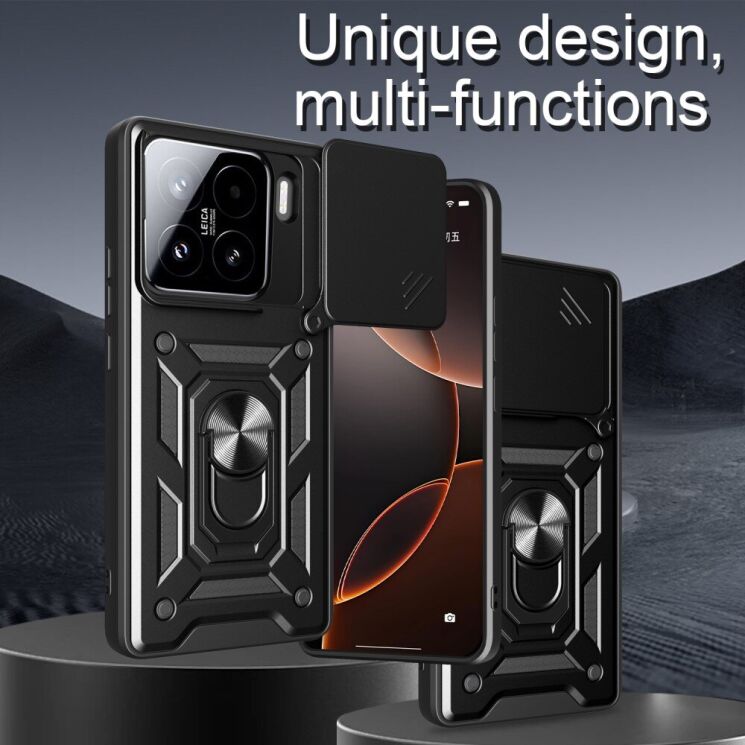 Защитный чехол Deexe Armor Shield для Xiaomi 15 - Black: фото 2 из 10