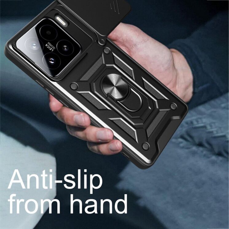 Защитный чехол Deexe Armor Shield для Xiaomi 15 - Black: фото 10 из 10