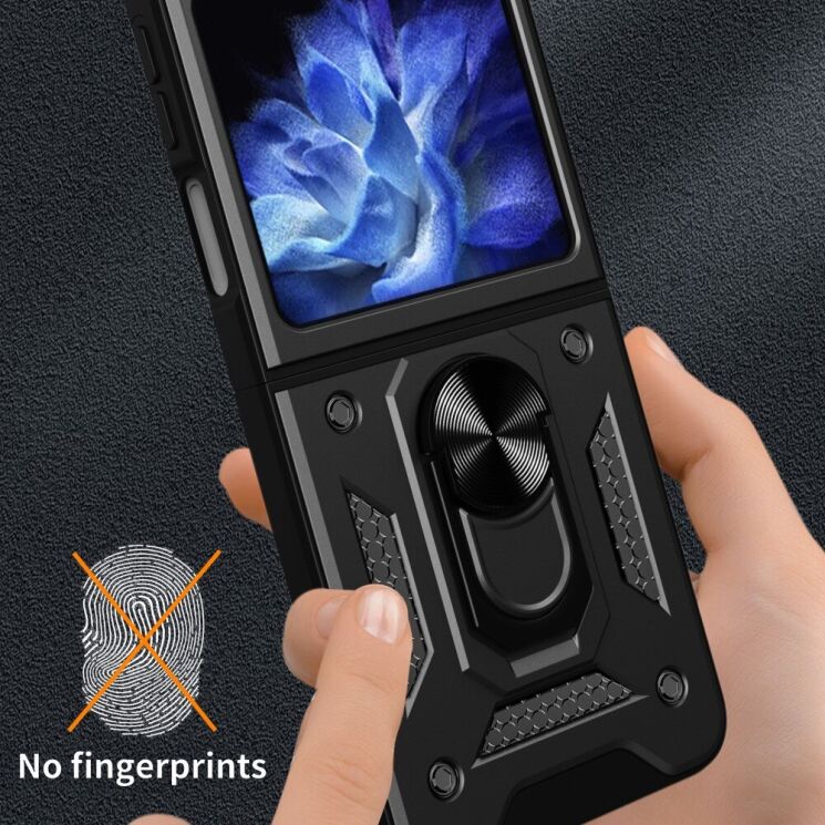 Защитный чехол Deexe Armor Shield (FF) для Samsung Galaxy Flip 6 - Black: фото 8 из 10