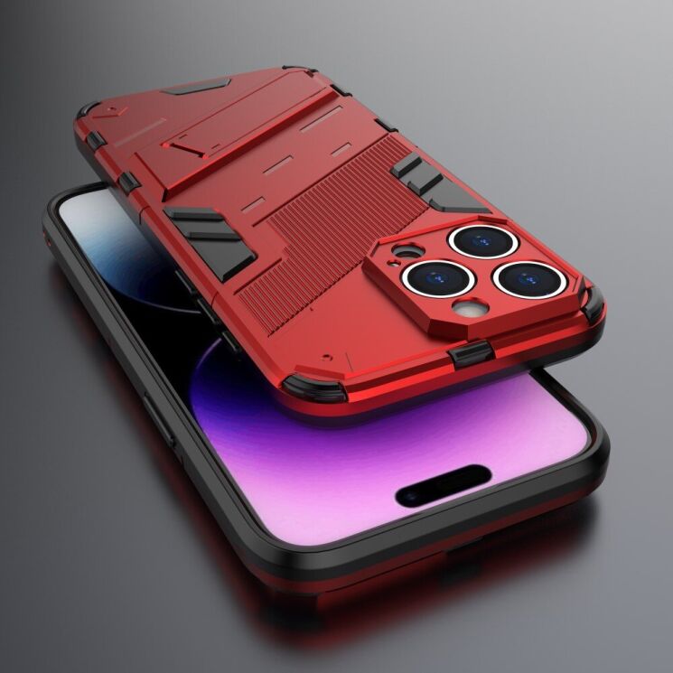 Защитный чехол Deexe Bibercas для Apple iPhone 16 Pro Max - Red: фото 3 из 6