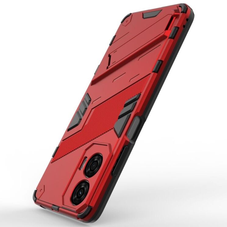 Защитный чехол Deexe Bibercas для Motorola Moto G24 - Red: фото 3 из 7