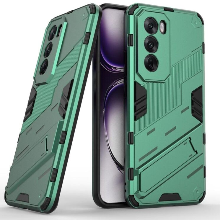 Защитный чехол Deexe Bibercas для OPPO Reno 12 - Green: фото 1 из 7