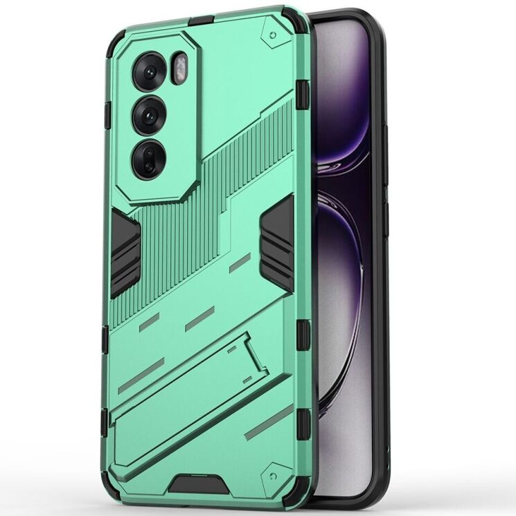 Защитный чехол Deexe Bibercas для OPPO Reno 12 - Green: фото 2 из 7