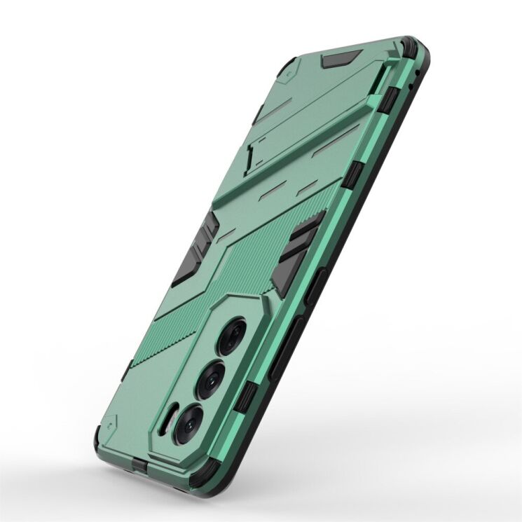 Защитный чехол Deexe Bibercas для OPPO Reno 12 - Green: фото 4 из 7
