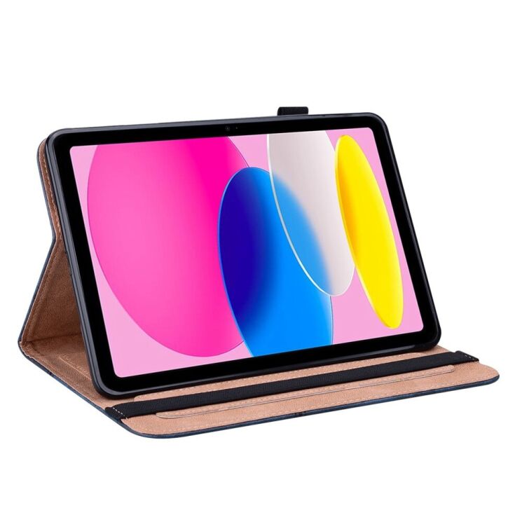 Защитный чехол Deexe Business Cover для Apple iPad 10.9 (2022) / iPad 11 (2025) - Blue: фото 2 из 12