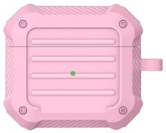 Защитный чехол Deexe Carbon Case для Apple AirPods 3 - Pink: фото 1 из 9