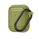 Защитный чехол Deexe Carbon Case для Apple AirPods 1 / 2 - Green (204519G). Фото 1 из 12
