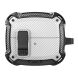 Защитный чехол Deexe Carbon Shield для Samsung Galaxy Buds 3 / Buds 3 Pro - Black / White (360927BW). Фото 1 из 9