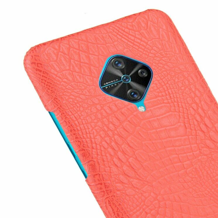 Защитный чехол Deexe Croco Style для VIVO V17 - Red: фото 5 из 6