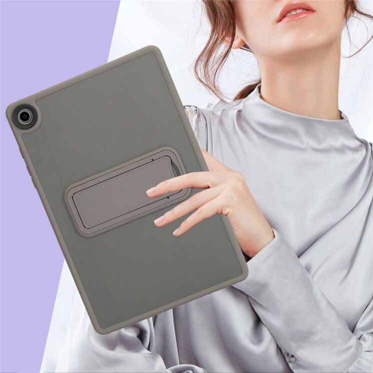 Захисний чохол Deexe Crystal Kickstand для Samsung Galaxy Tab A9 Plus (X210/216) - Pink: фото 11 з 12