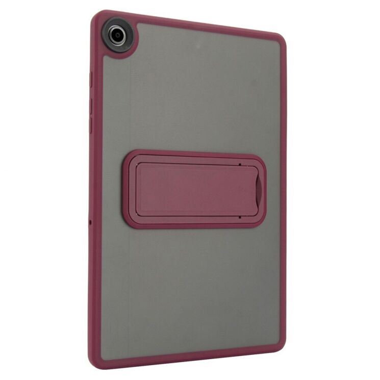 Защитный чехол Deexe Crystal Kickstand для Samsung Galaxy Tab A9 Plus (X210/216) - Wine Red: фото 5 из 12