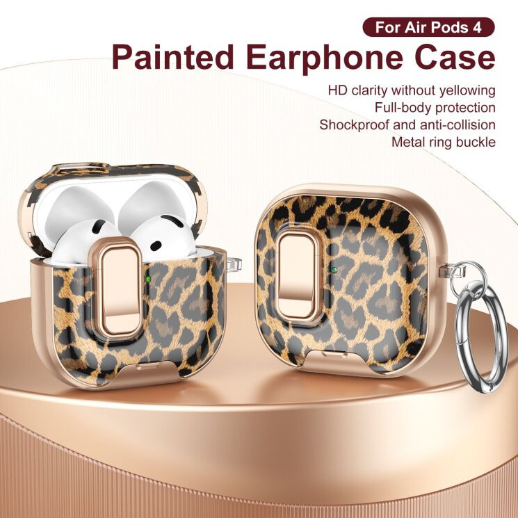 Защитный чехол Deexe Crystal Lock для AirPods 4 - Bowknot: фото 3 из 9