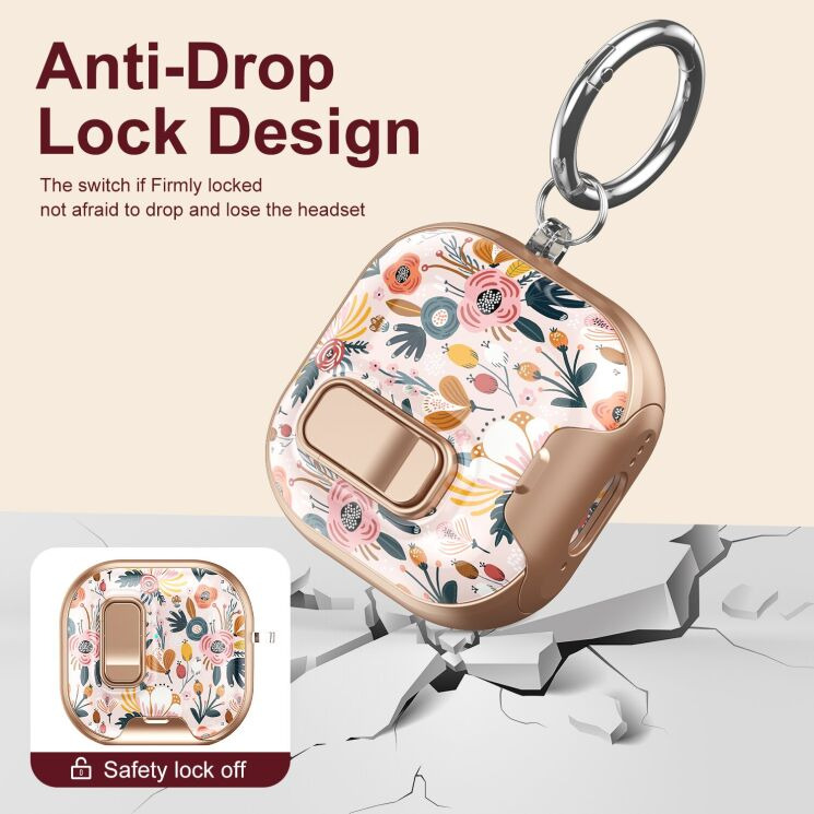 Защитный чехол Deexe Crystal Lock для AirPods 4 - Bowknot: фото 9 из 9