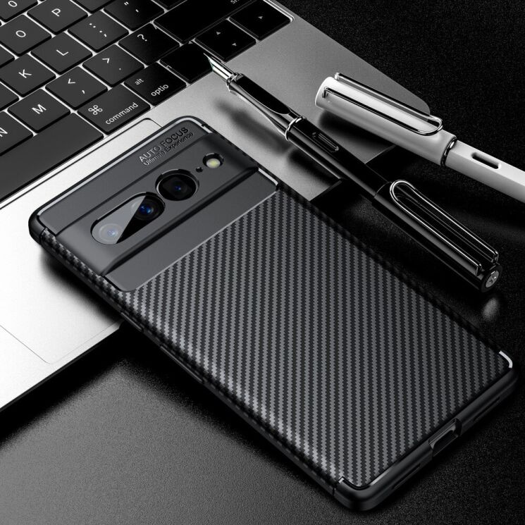 Защитный чехол Deexe Fusion для Google Pixel 7 Pro - Black: фото 8 из 10